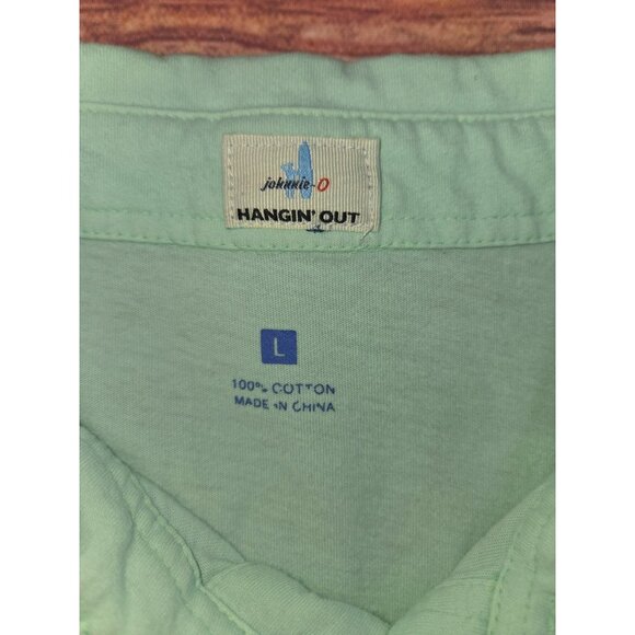 Johnnie-O Hangin Out Boys Mint Green Polo Large - Picture 5 of 7